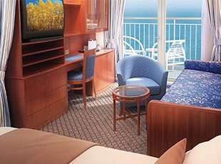 Norwegian Sun - Aft-Facing Mini-Suite with Balcony  (M1)