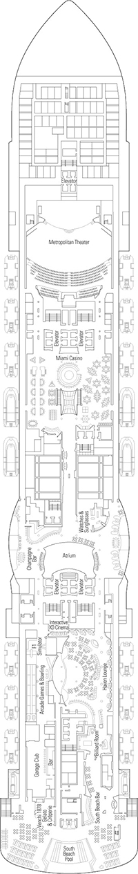 MSC Seaside - South Beach Deck