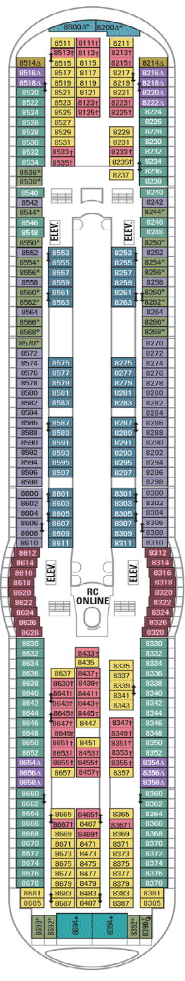 Navigator of the Seas - Deck Eight