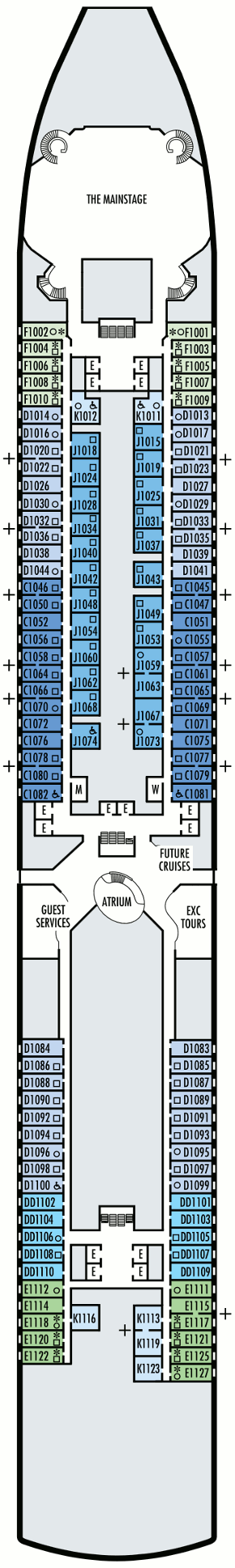 Oosterdam - Main Deck