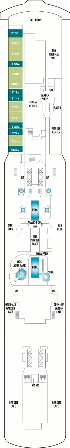 Norwegian Getaway - Deck Fifteen