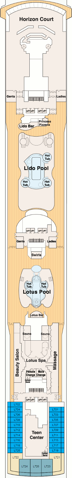 Island Princess - Lido Deck