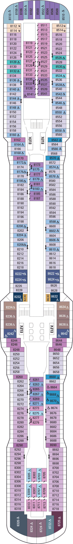 Anthem of the Seas - Deck Eight