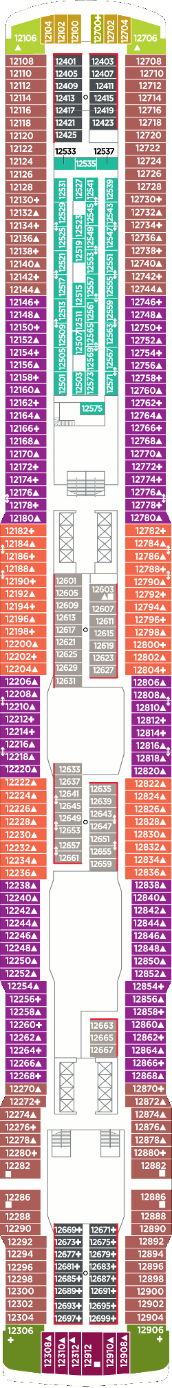 Norwegian Escape - Deck Twelve