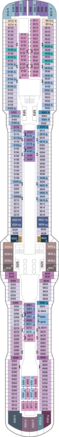 Ovation of the Seas - Deck Eight