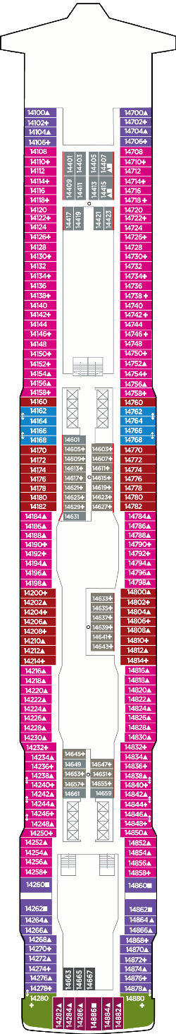 Norwegian Bliss - Deck Fourteen