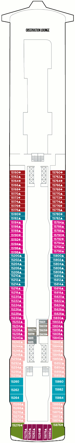 Norwegian Bliss - Deck Fifteen