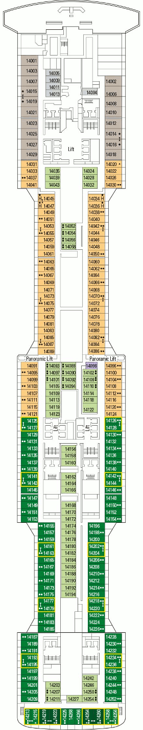 MSC Bellissima - Deck Fourteen