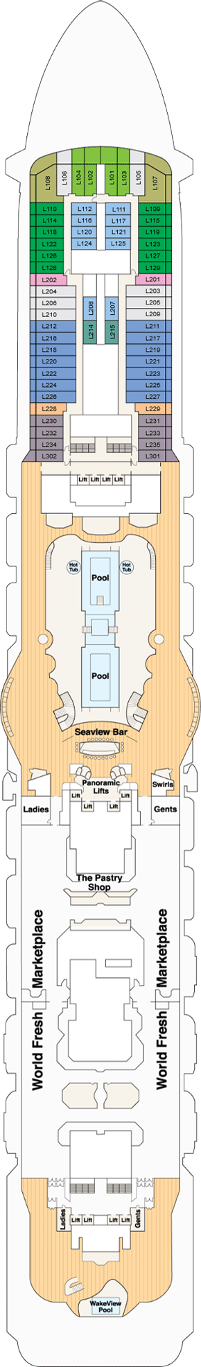 Sky Princess - Lido Deck