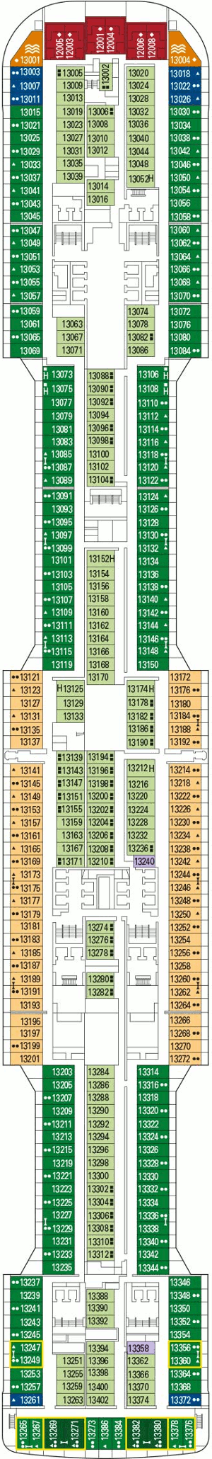 MSC Grandiosa - Deck Thirteen