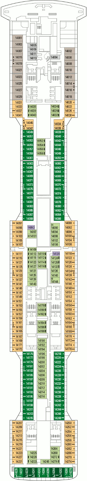 MSC Grandiosa - Deck Fourteen