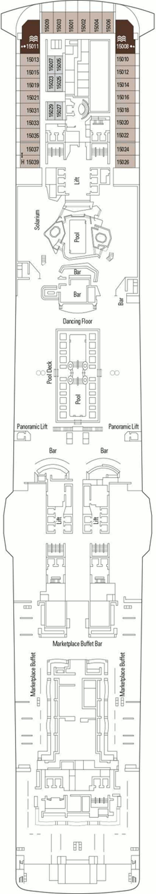 MSC Grandiosa - Deck Fifteen