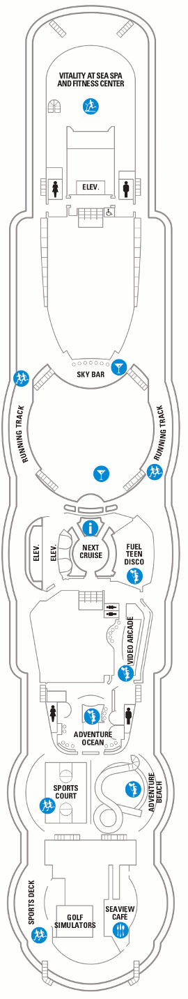 Jewel of the Seas - Deck Twelve