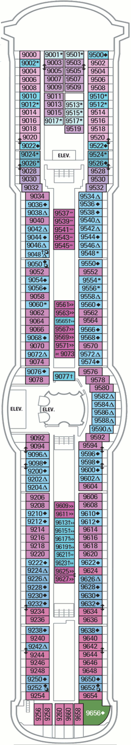 Jewel of the Seas - Deck Nine