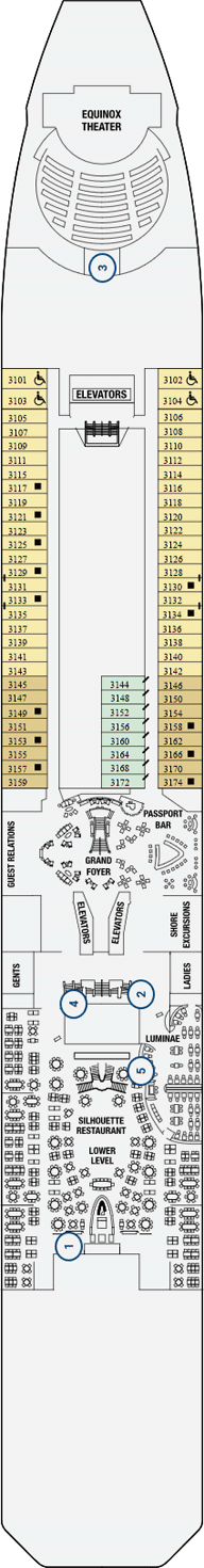 Celebrity Equinox - Deck 3