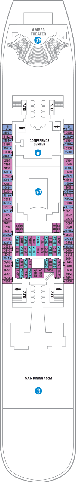 Allure of the Seas - Deck Three