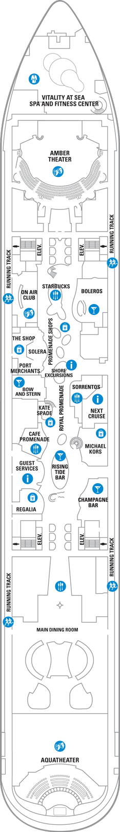 Allure of the Seas - Deck Five