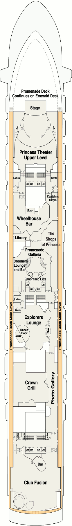 Crown Princess - Promenade Deck