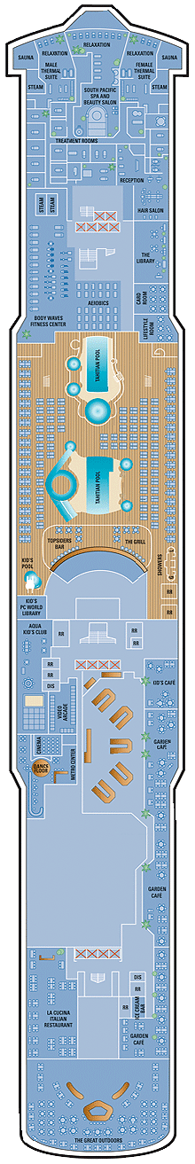 Norwegian Pearl - Deck Twelve