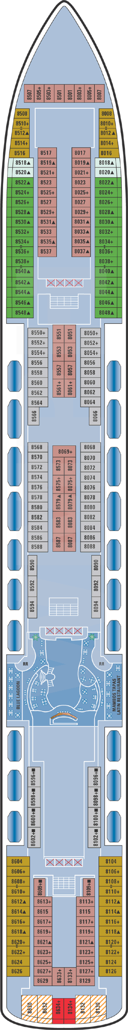 Norwegian Pearl - Deck Eight