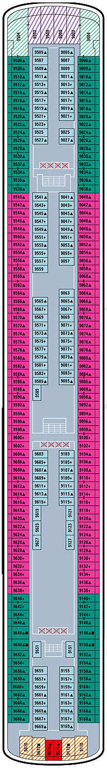 Norwegian Pearl - Deck Nine
