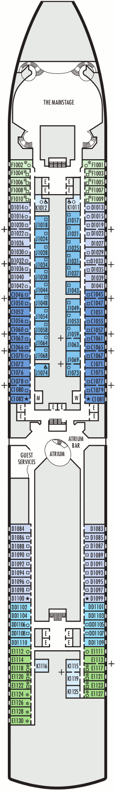 Eurodam - Main Deck