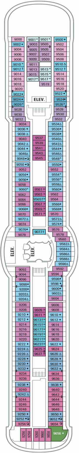 Brilliance of the Seas - Deck Nine