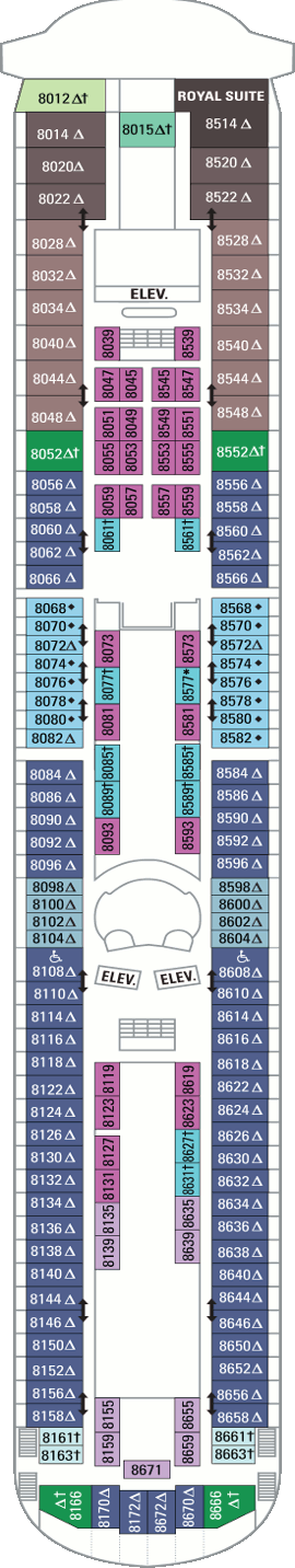 Enchantment of the Seas - Deck Eight