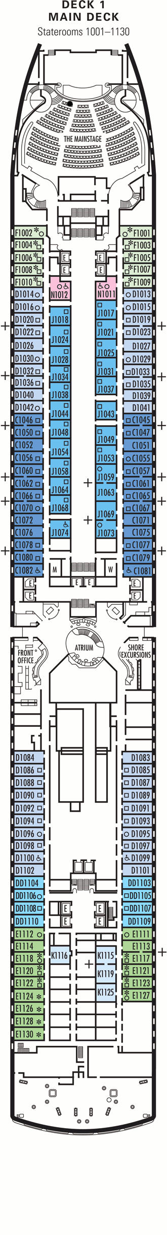 Nieuw Amsterdam - Main Deck