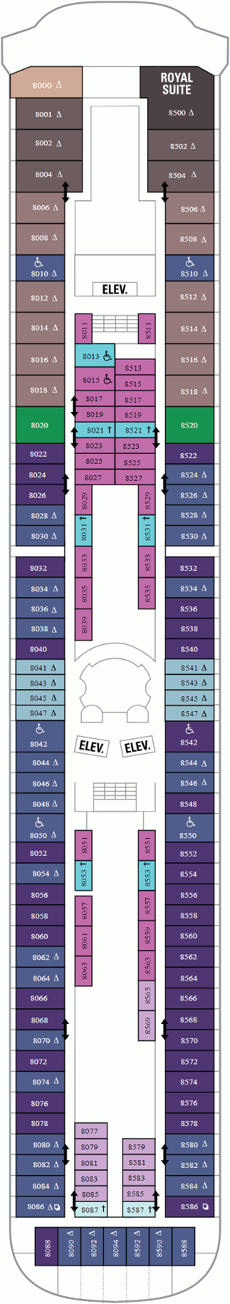 Vision of the Seas - Deck Eight